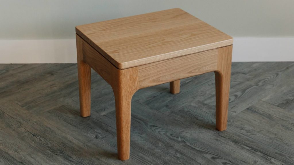 camden bedside table - oak