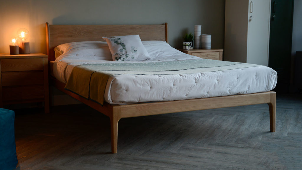 solid oak Camden bed