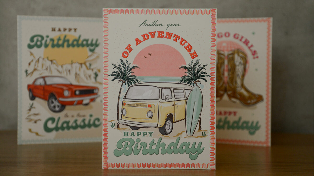 campervan adventure birthday card