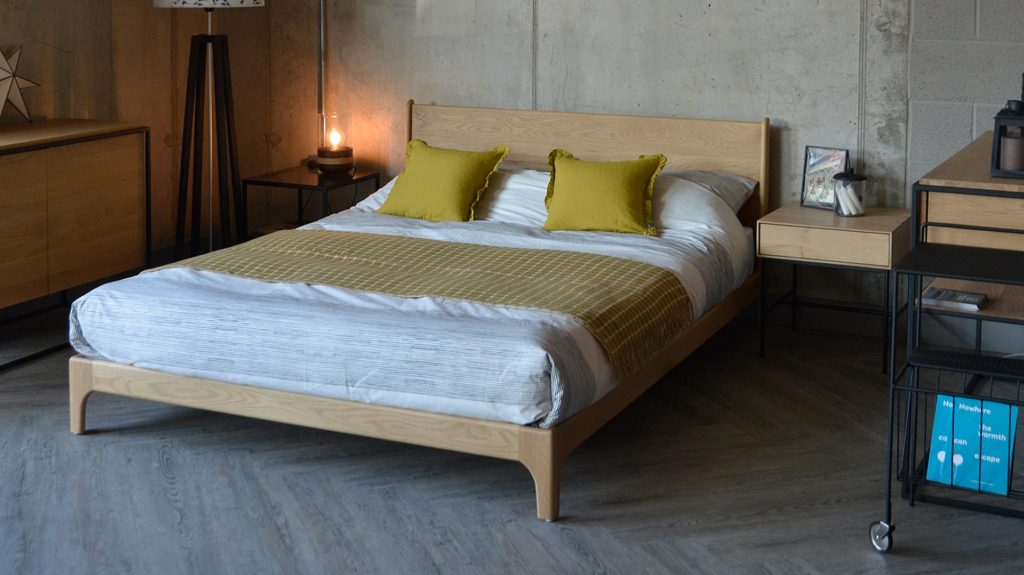 Looking for a low bed with a mid-century hand crafted style then take a look at our Carnaby bed which comes in a choice of solid woods.