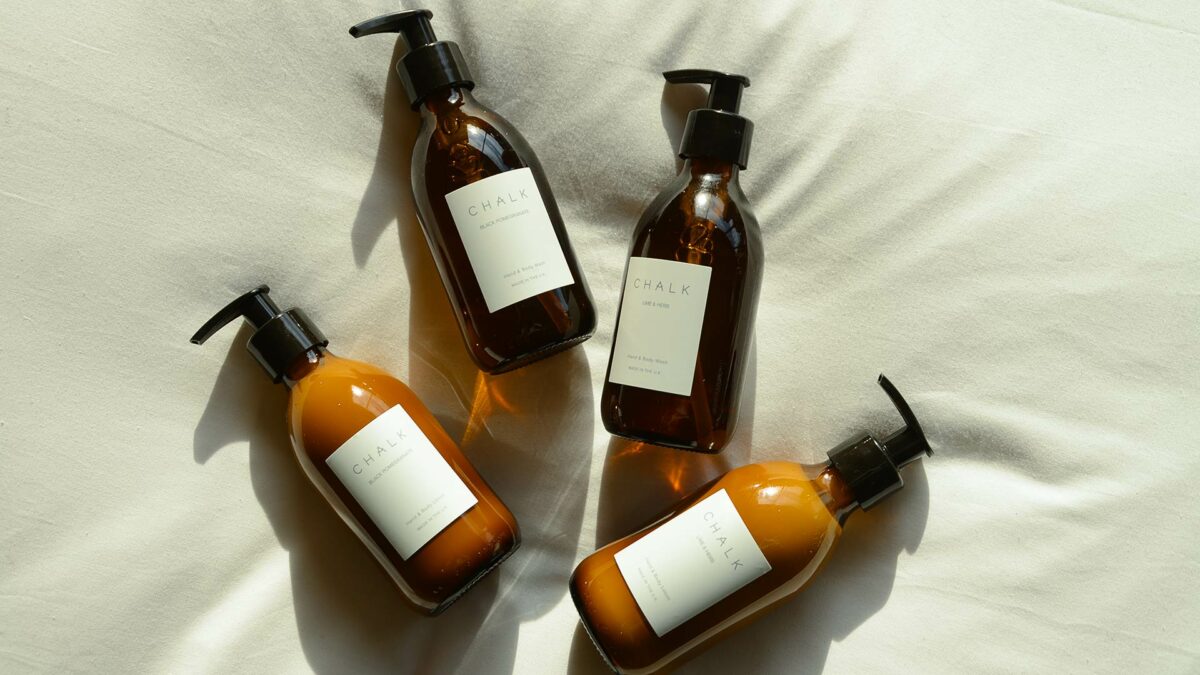 luxury chalk scented toiletries