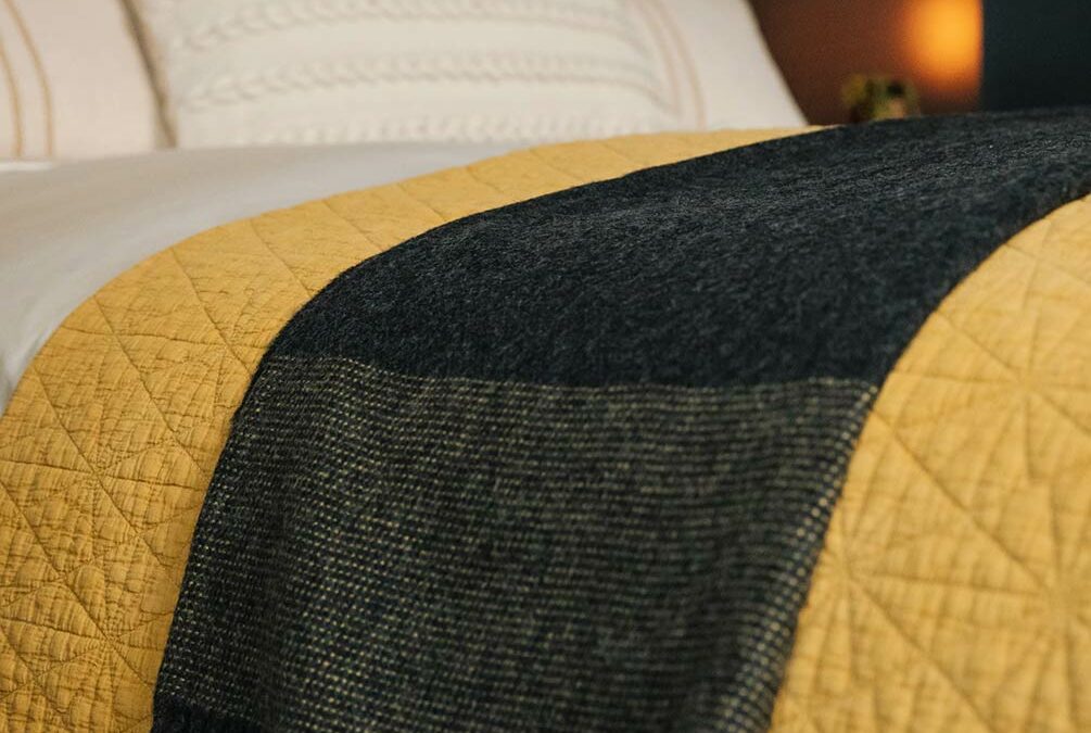 charcoal cashmere and merino lambswool throw