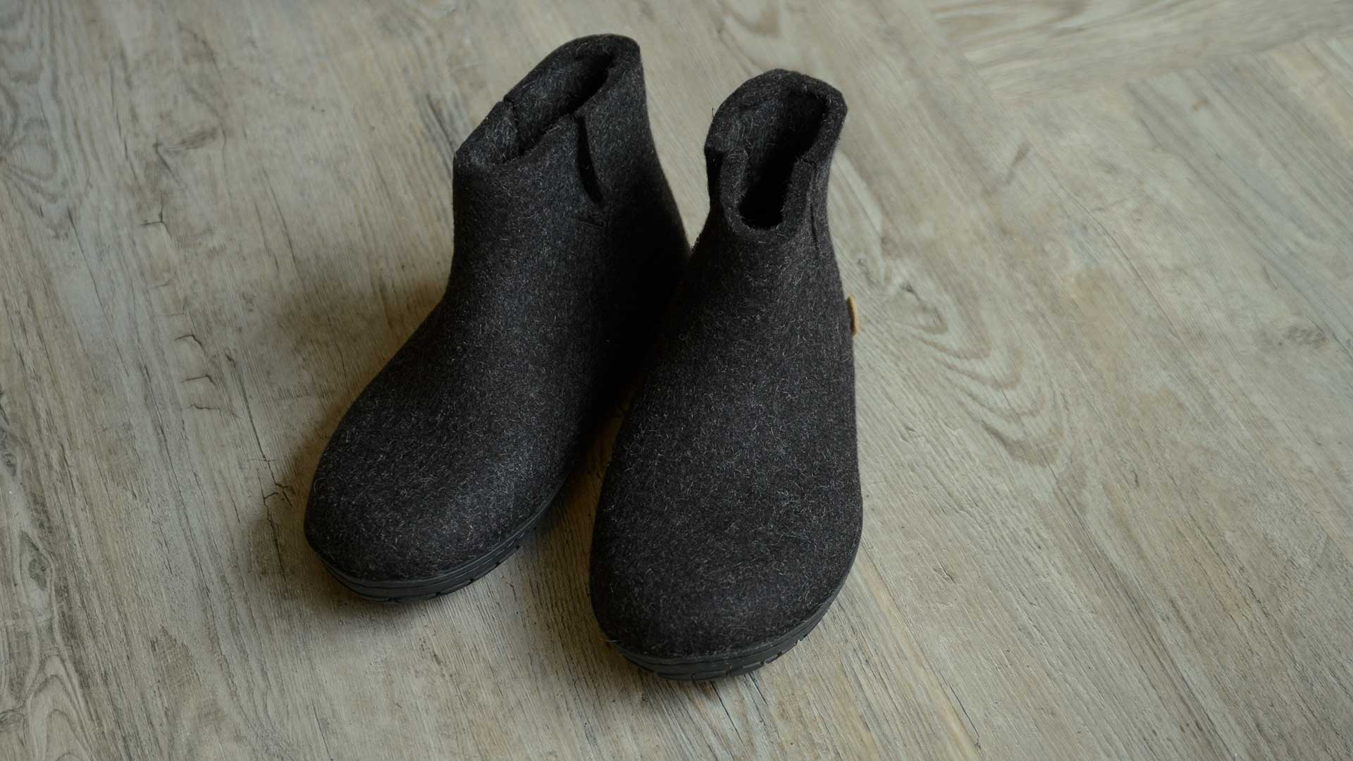 Glerups Felt Boots with Rubber Soles 