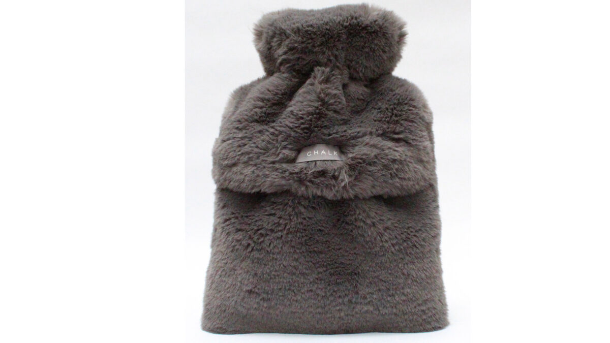 luxury super-soft, fur covered hotwater bottle