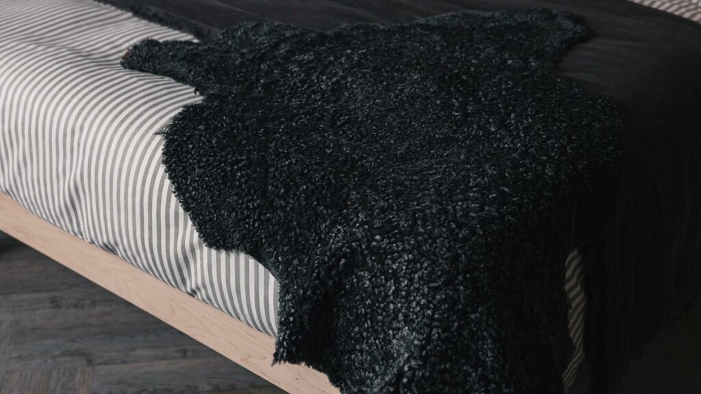 charcoal sheepskin