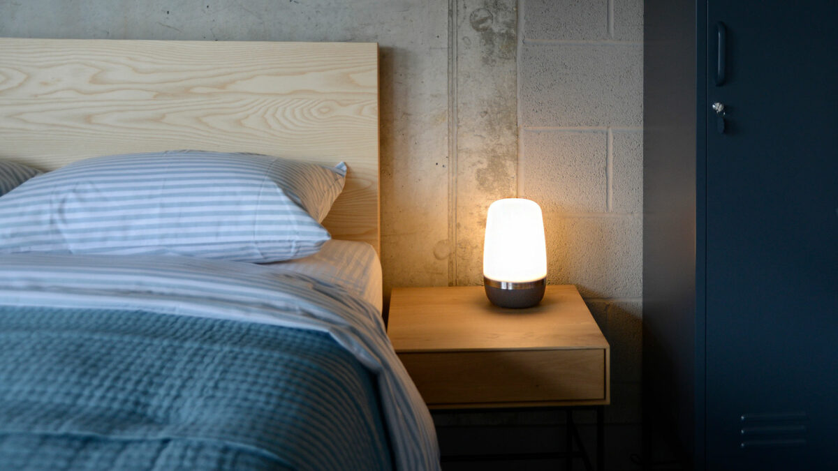 charging lamp in grey