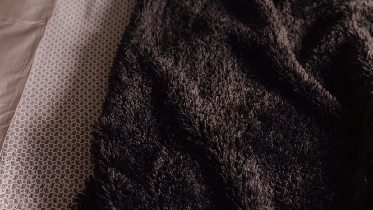 Curly Faux Fur Throw - Cocoa - Image 5