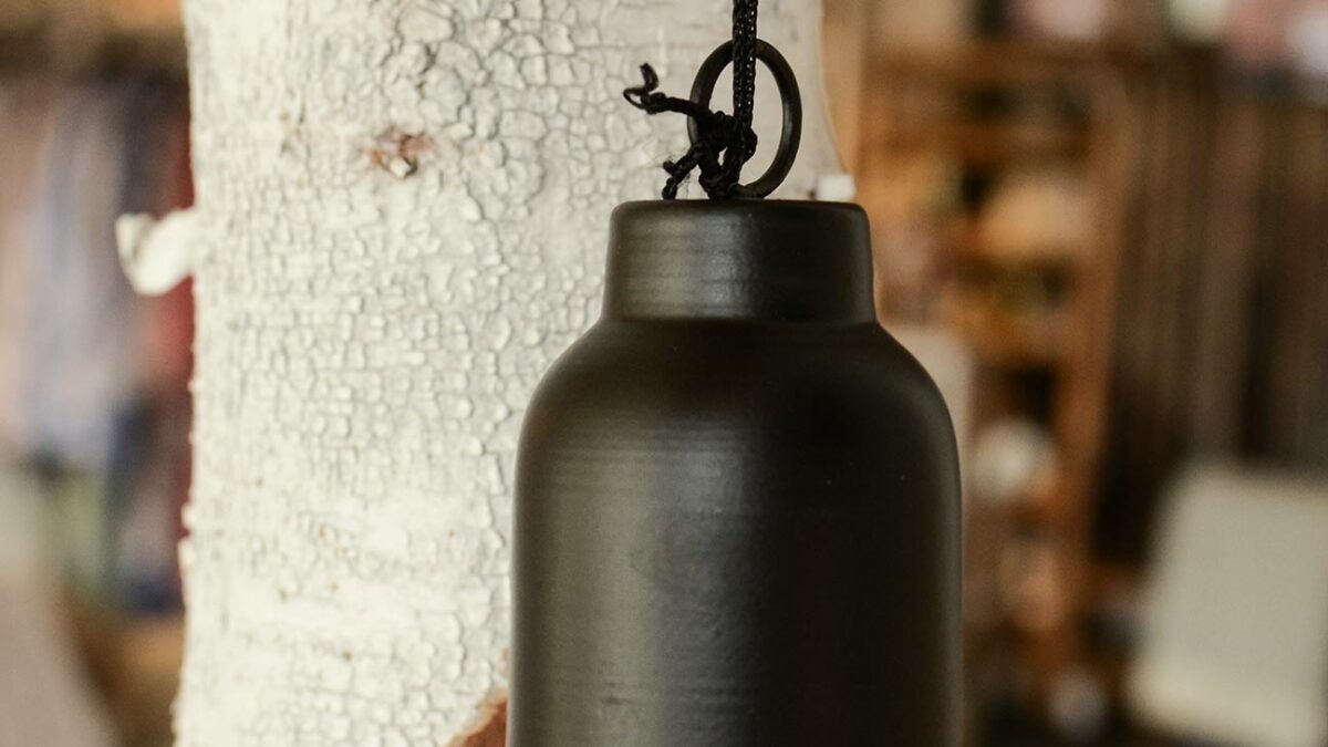 christmas decoration dark bronze bell