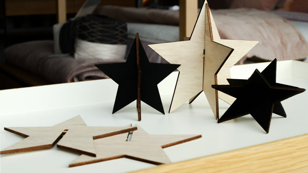 christmas decorations wooden stars