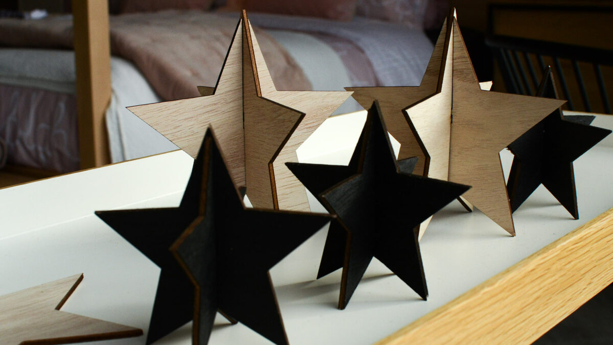 christmas decorations wooden stars2