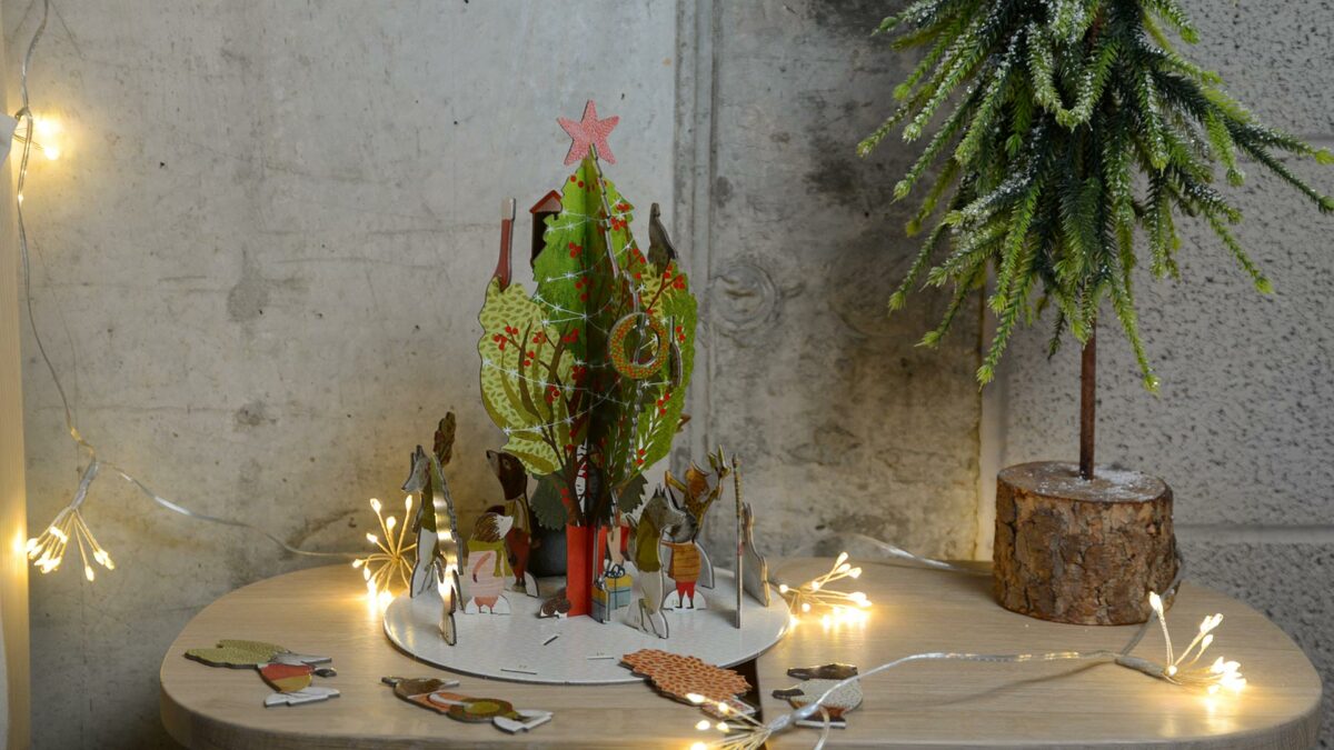 christmas tree 3d advent front view
