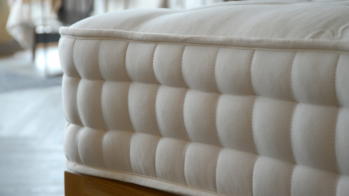 classic luxe mattress side stitching detail