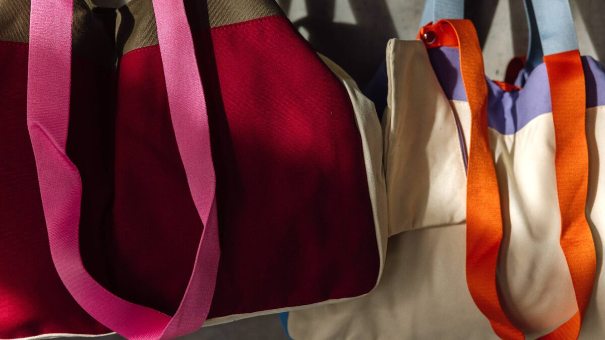 Colourful Cotton Canvas Bags - 3 Colours - Image 3