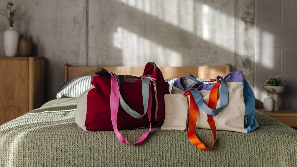 Colourful Cotton Canvas Bags - 3 Colours - Image 6
