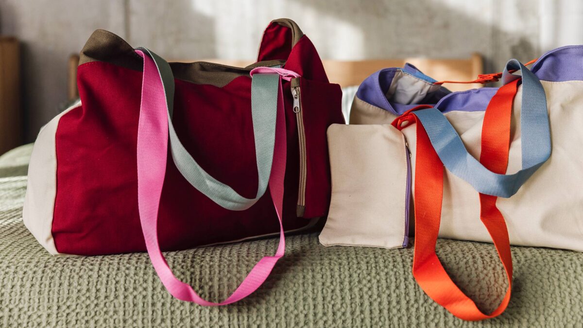 Colourful Cotton Canvas Bags - 3 Colours