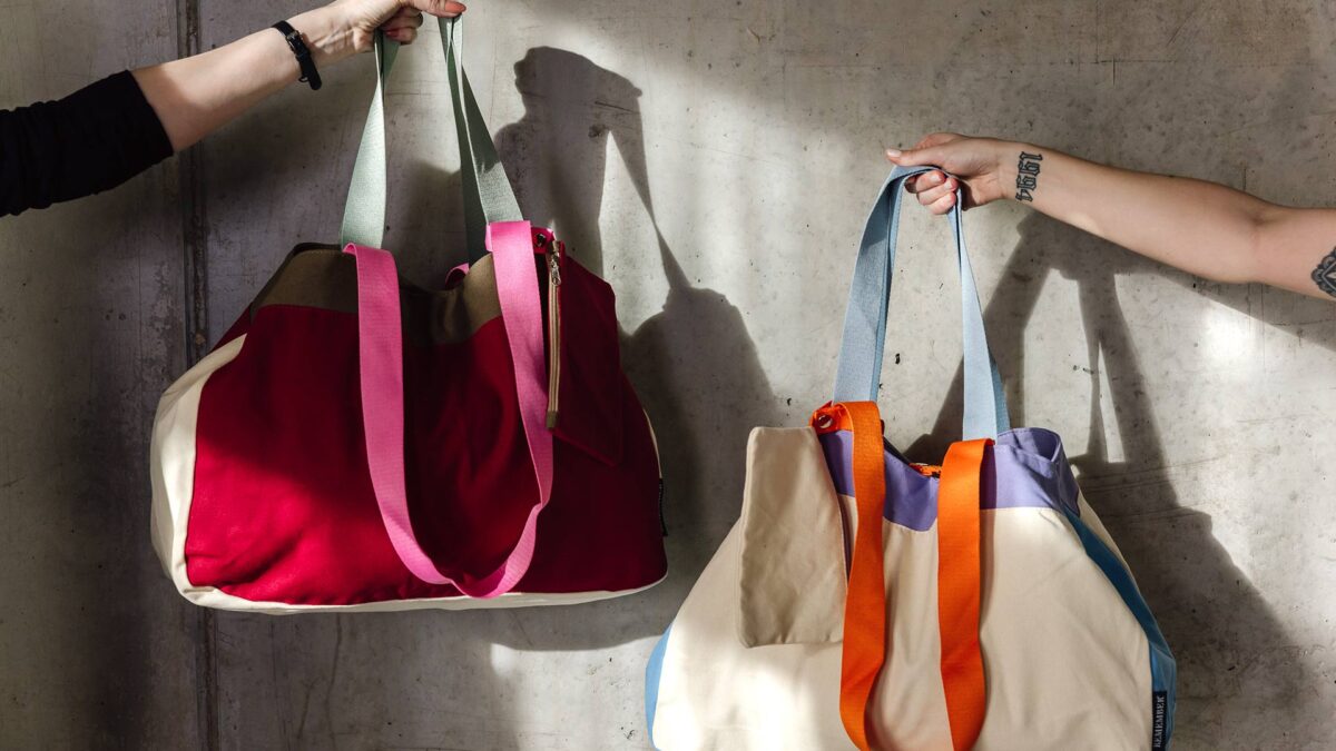 Colourful Cotton Canvas Bags - 3 Colours - Image 8