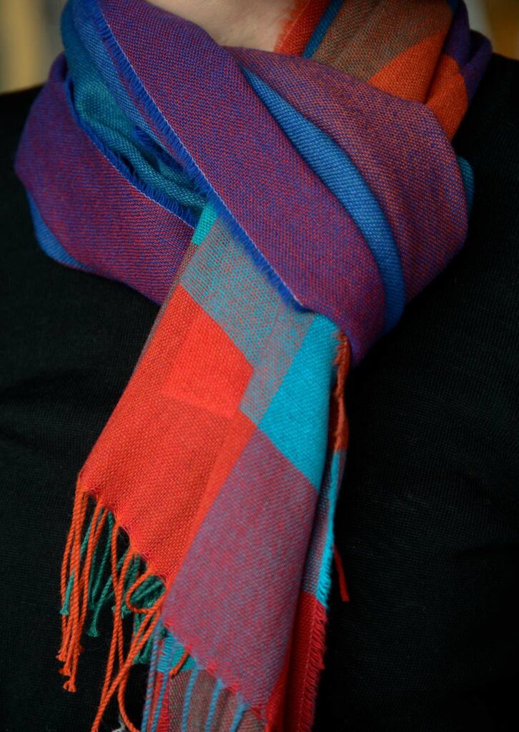 colourful luxury scarves twlight