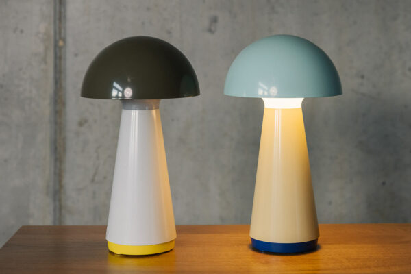 mushroom shape rechargeable portable and colourful lamps