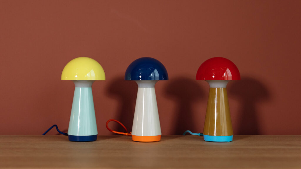 colourful rechargeable mustroom lamps