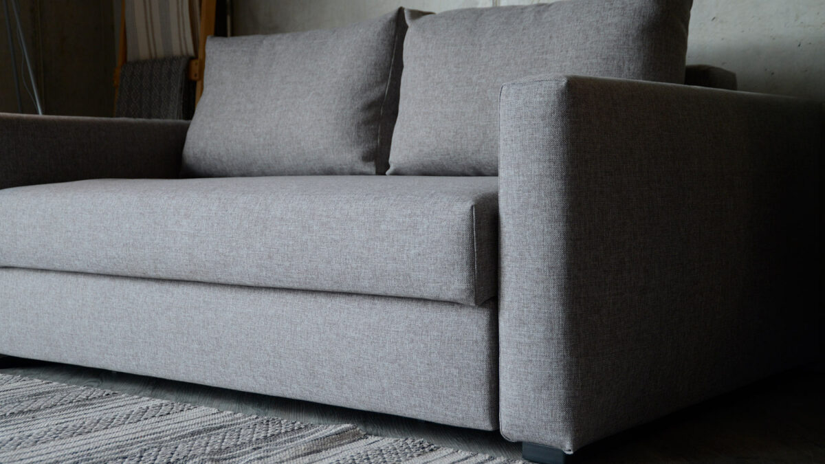 compact cosy sofa bed detail