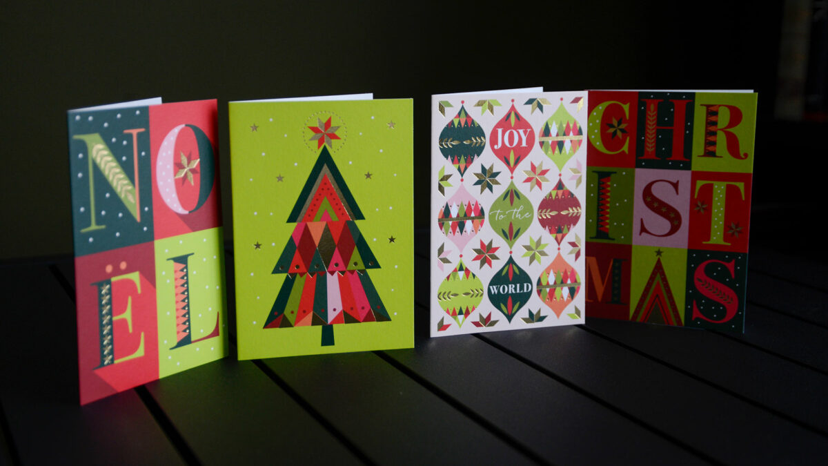 contemporary christmas cards