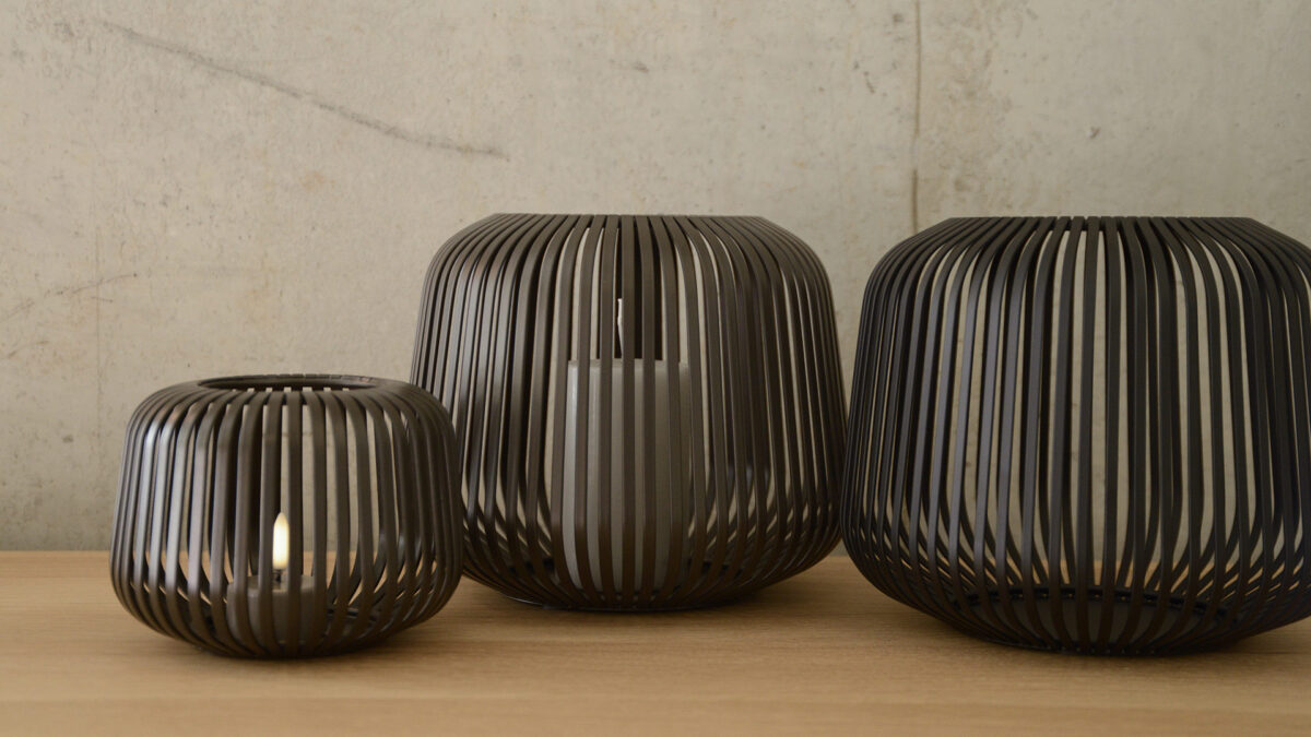 Modern Metal Candleholders - Black or Bronze - Image 4
