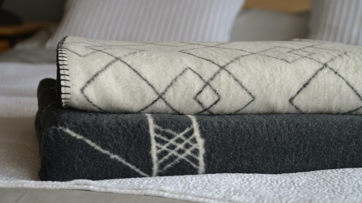cosy boho look reversible patterned throws