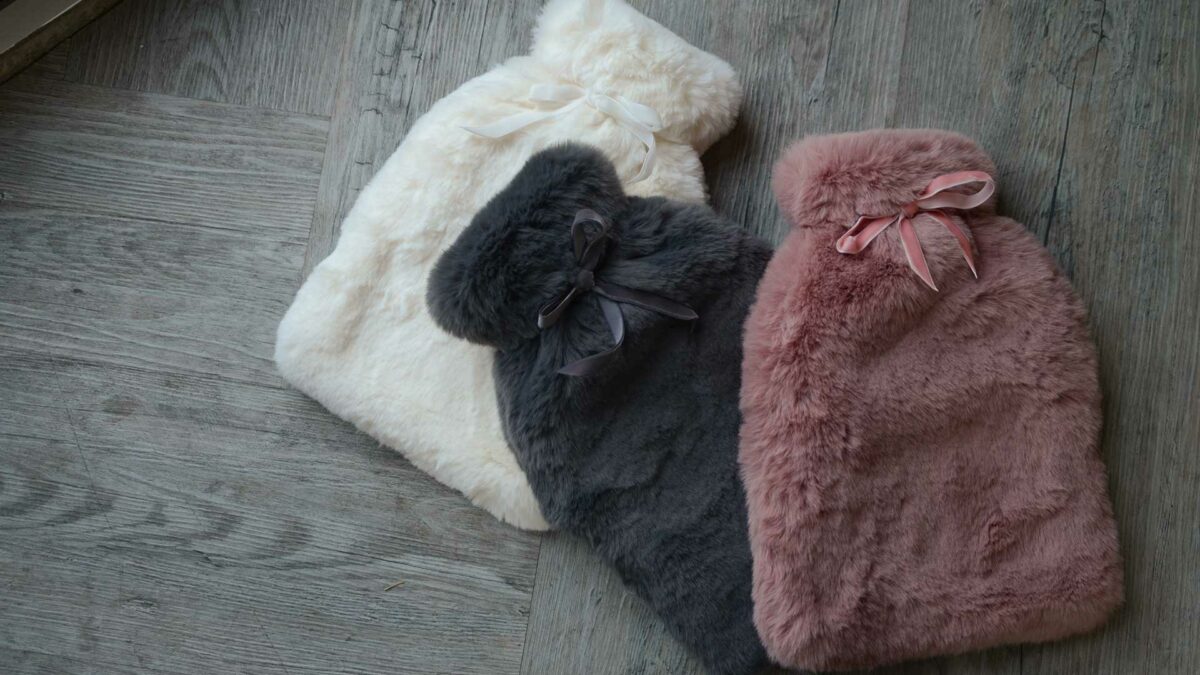cosy faux fur hotwater bottles