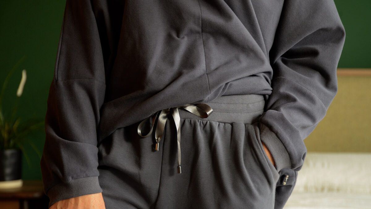 cosy luxury joggers detail
