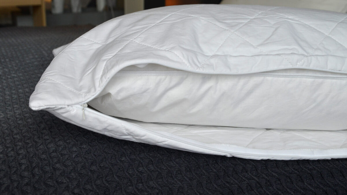 cotton-filled-pillow-protector-open