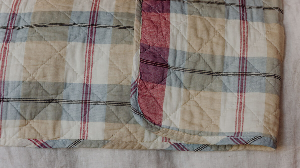 Retro Quilted Throws - Plum & Chocolate - Image 5