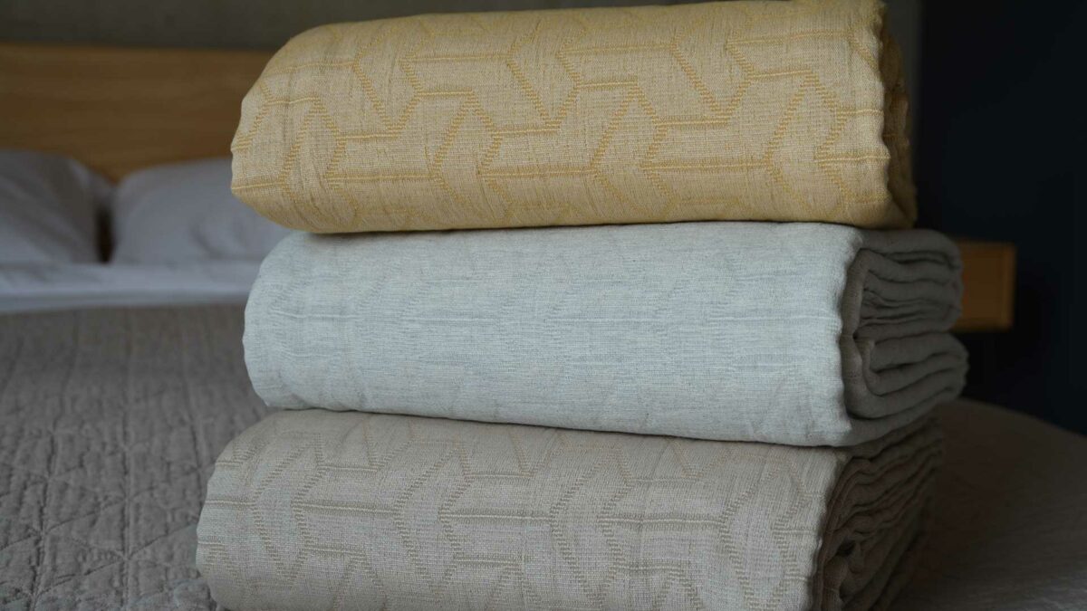 cotton rich arrow textured bedspreads