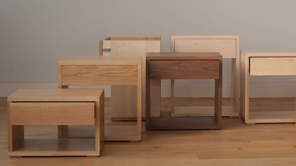 NBC made Cube Tables collection available in a choice of woods and a range of sizes.