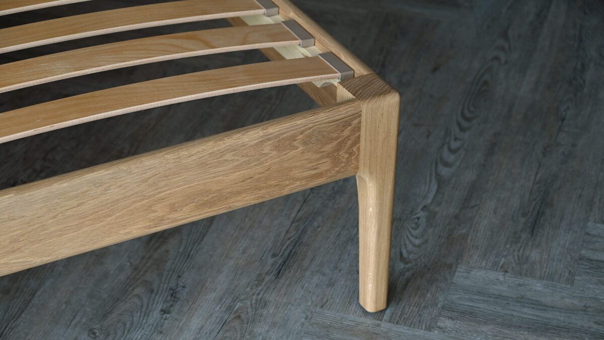 QUICK SHIP Oak Bed - Superking Camden Without Headboard - Image 4