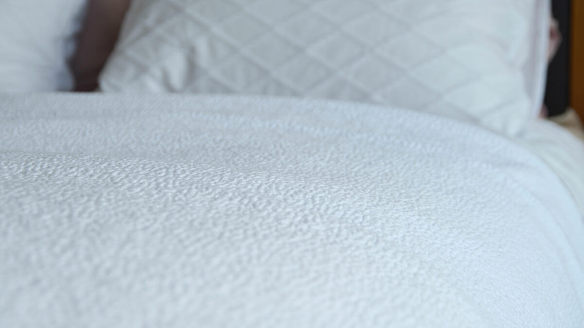 Dapple White Bedspread