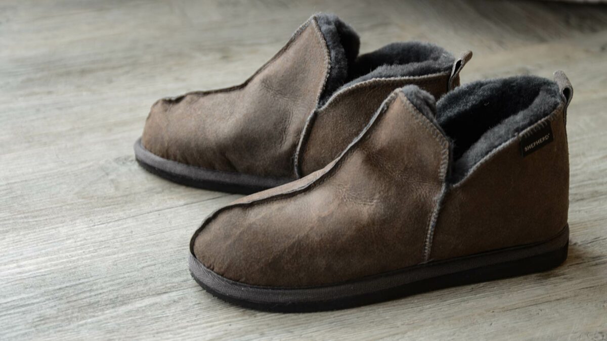 dark brown Annie slippers