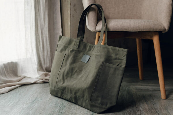 dark green large shopper