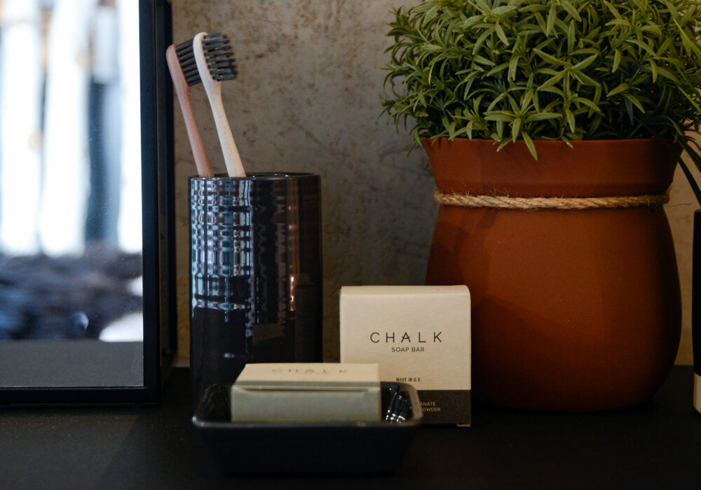 Dark Grey Ceramic Bathroom Accessories Set Natural Bed Company