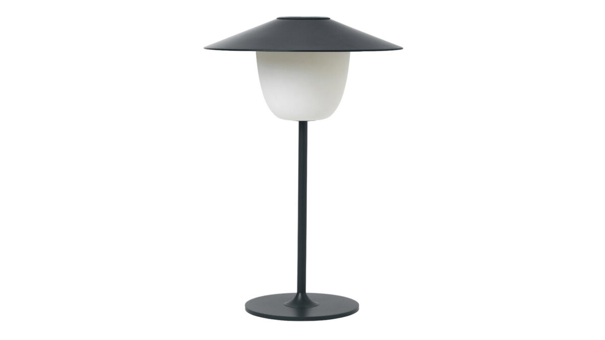dark grey mobile LED lamp