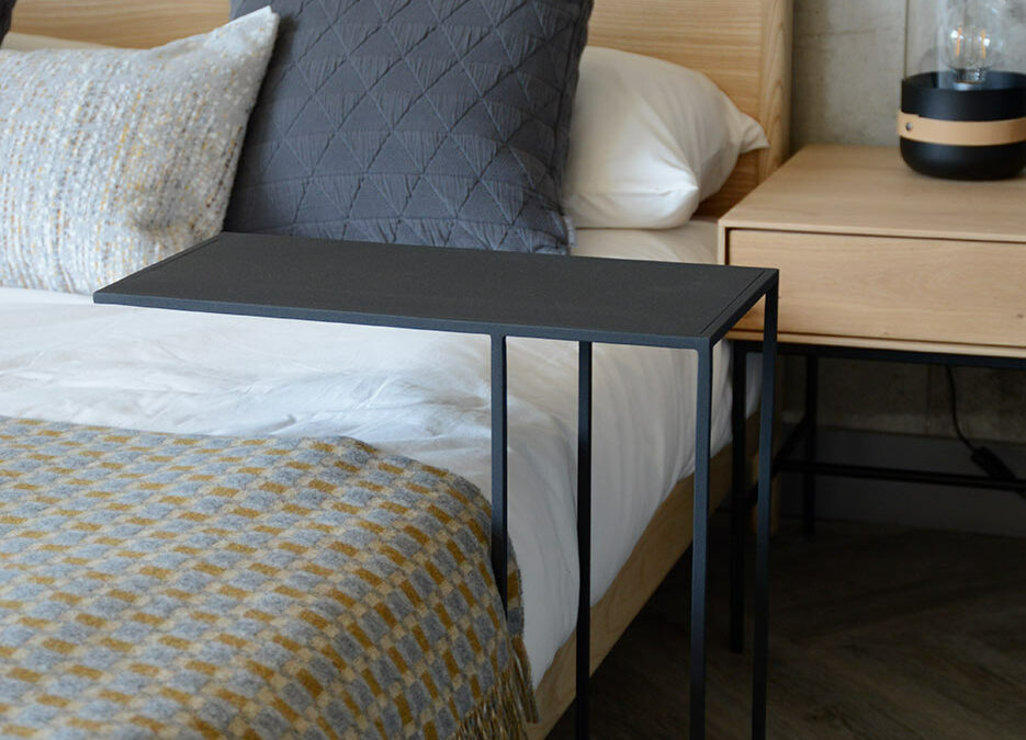 dark slate grey side table 1400