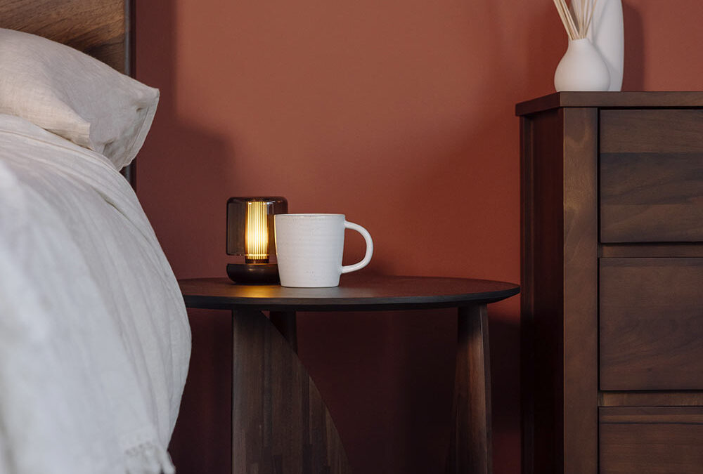 Modern Geometric Side Table - Oak, Black or Teak - Image 16