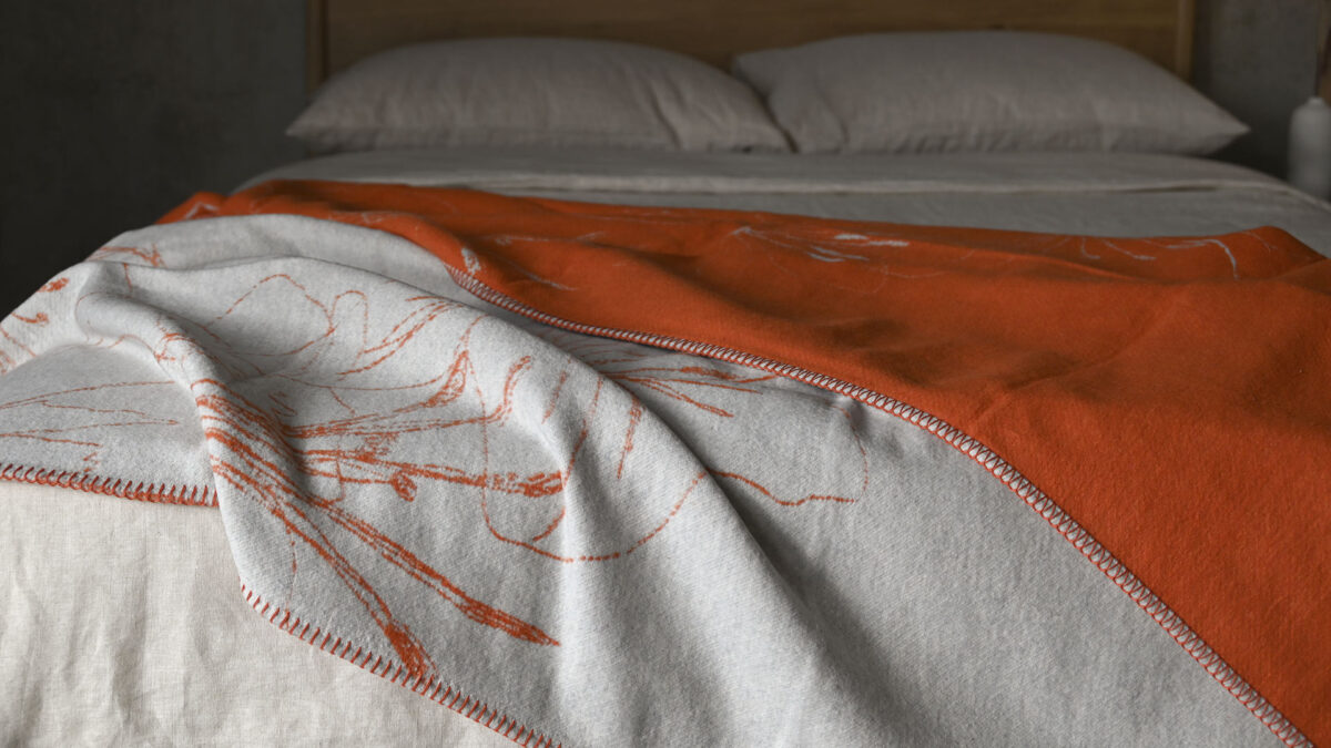 Modern Floral Brushed Cotton Throws - 3 Colours - Image 7