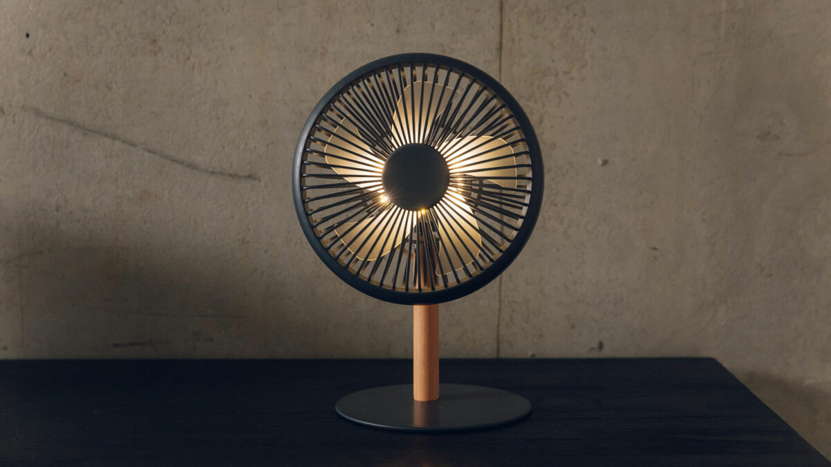 desk top fan with light