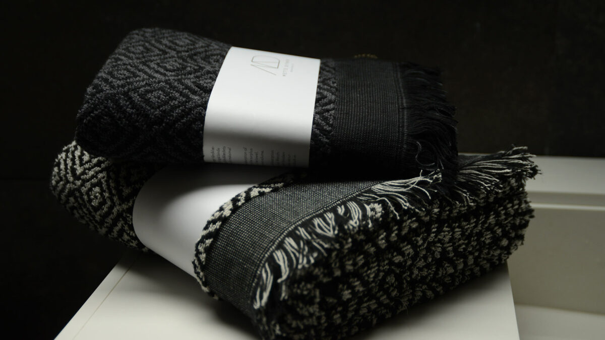 diamond pattern morocco terry towels