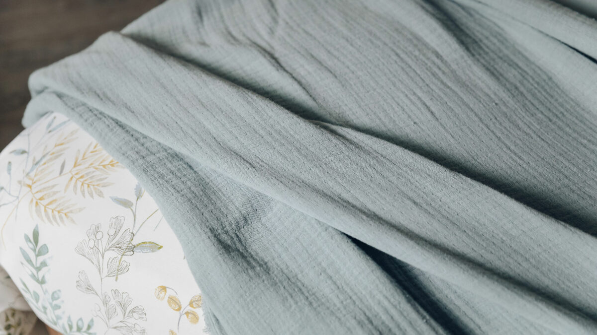 dusty aqua bedspread