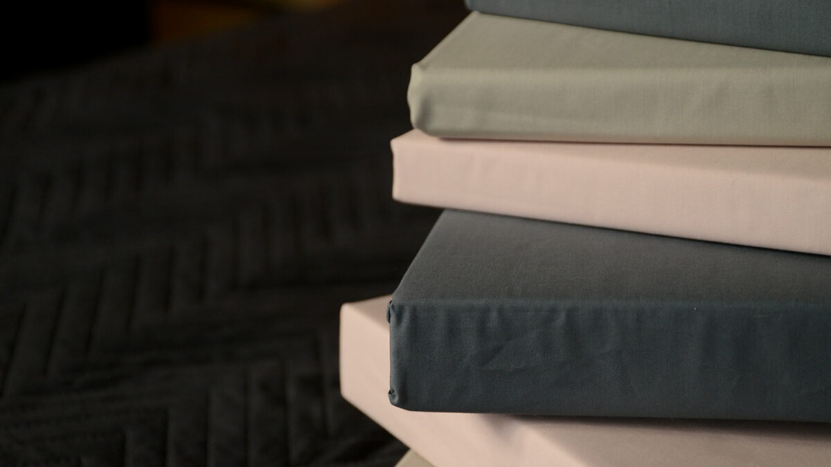 easy care sheets and pillowcases in stone blush or charcoal