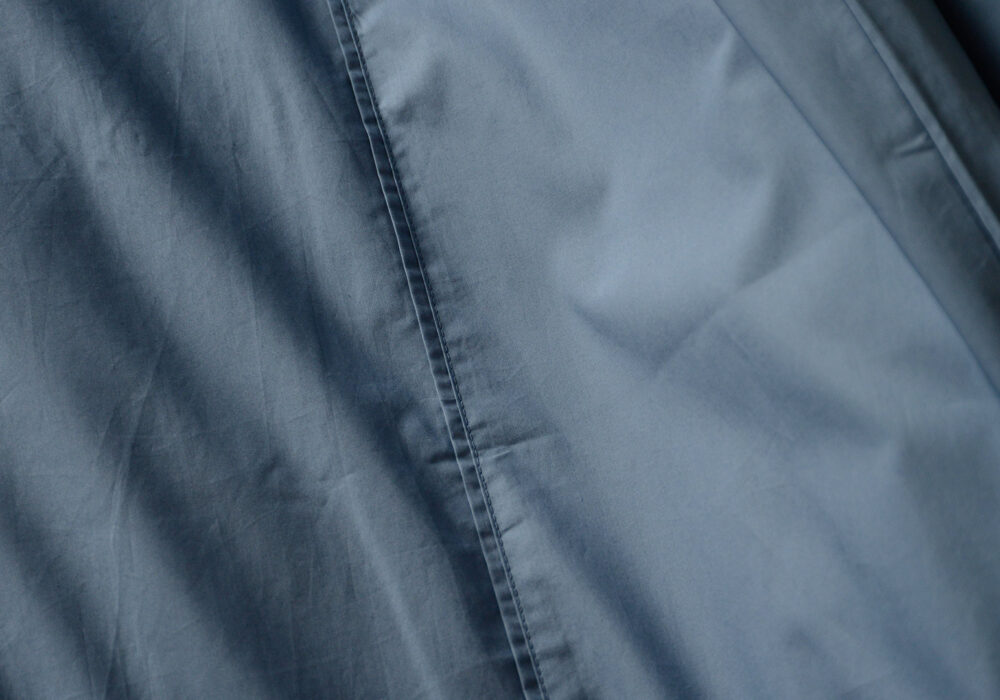 Ochre or Blue Egyptian Cotton Bedding Natural Bed Company