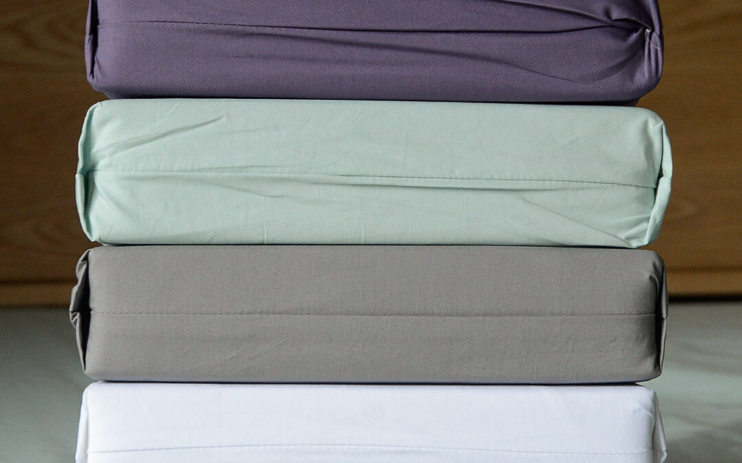 egyptian cotton bedding stack portrait