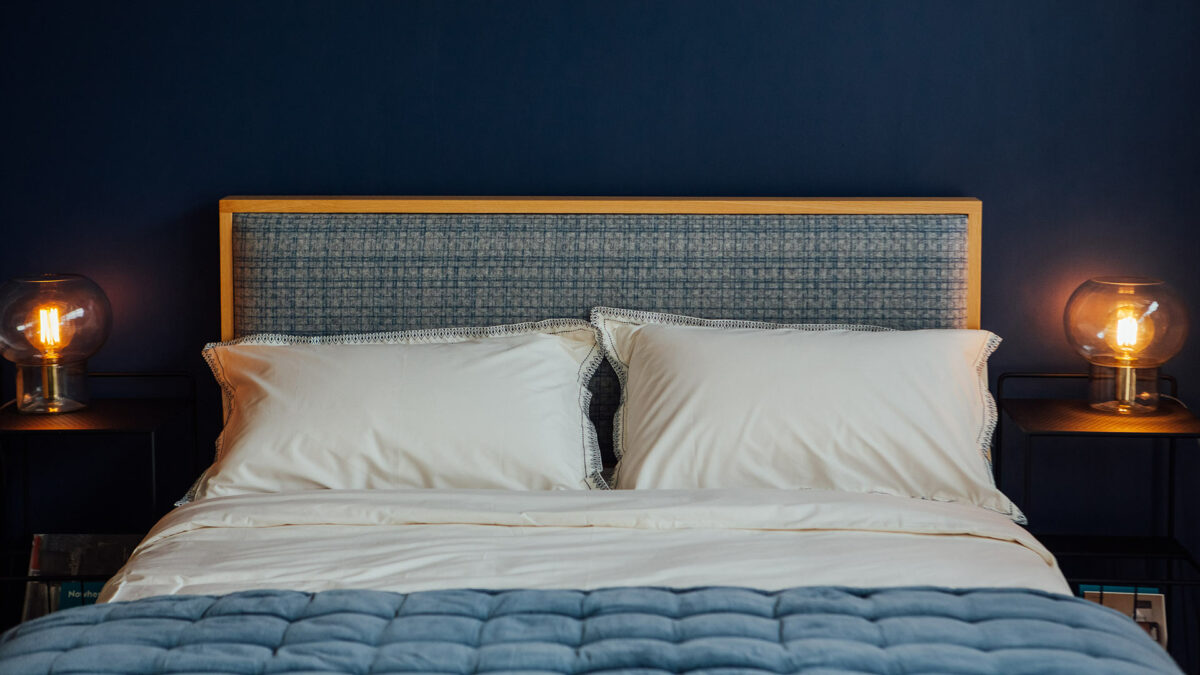 embroidered duvet set pillowcases detail