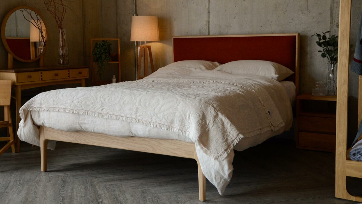 embroidered throw on kingsize Carlisle bed